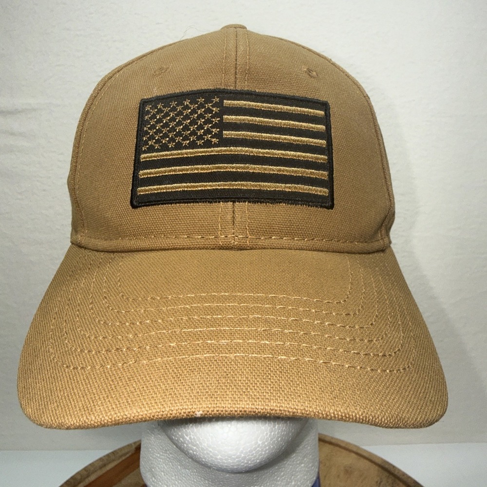 Grunt Style Hat Cap Snapback Black American Flag Patch Veteran Mens Tactical